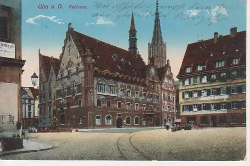 Ulm a.D. Partie am Rathaus feldpgl1914 68.472
