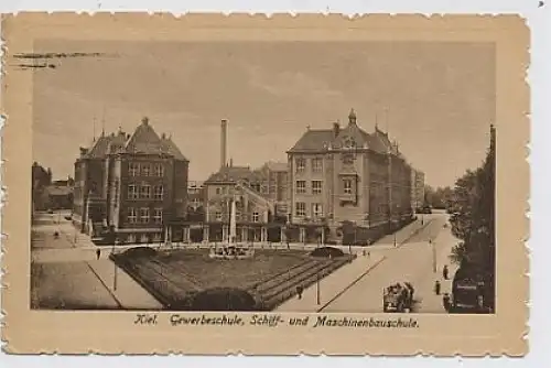 Kiel Gewerbeschule Schiffs Maschinenbau gl1925 51.859