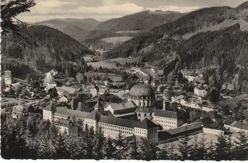 St.Blasien im Schwarzwald von oben gl1957 B6167