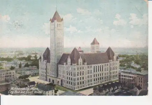 Minneapolis City Hall and Court House gl1912 204.479