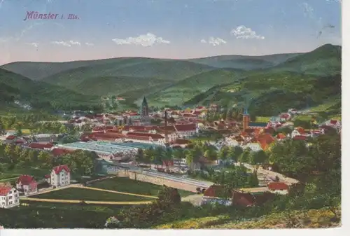 Münster i.Els. Ortsansicht feldpgl1916 68.538