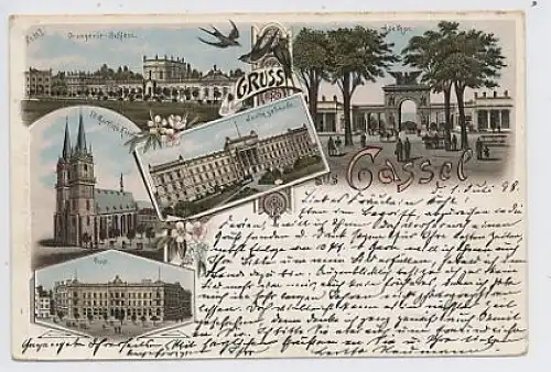 Gruß aus Kasel Liho Cassel Justizgebäude gl1893 50.702