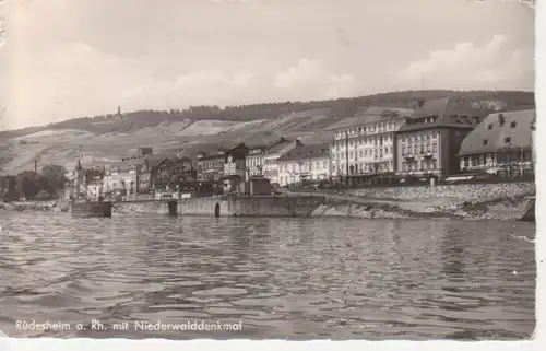 AK Rüdesheim mit Niederwalddenkmal gl 64.570