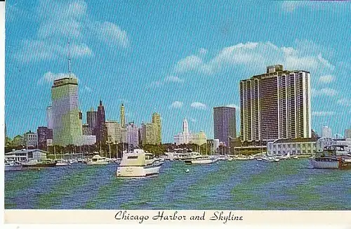 Chikago Harbor and Skyline gl1970 C0603