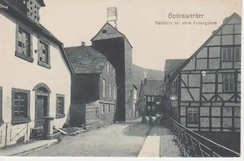 AK Bodenwerder, Mühlentor, Festungsturm ngl 66.095