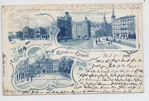 Gruss aus Cassel Kassel Bahnhof gl1901 50.715