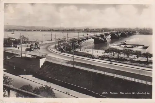 AK Mainz Die neue Straßenbrücke gl1940 64.582