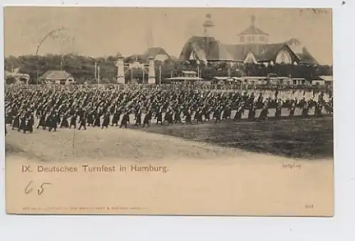 Ak Hamburg Deutsches Turnfest gl1912 50.894