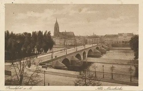 Frankfurt a.M. Alte Mainbrücke gl1928 132.082