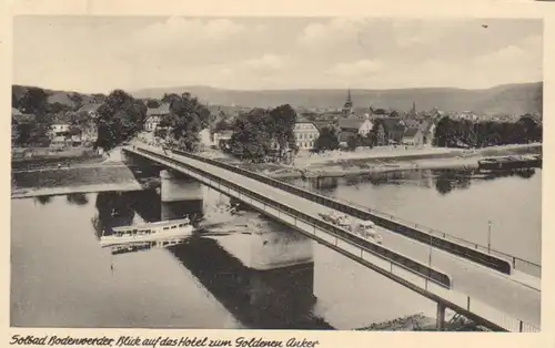 AK Bodenwerder, Blick Hotel Gold. Anker gl1952 66.066