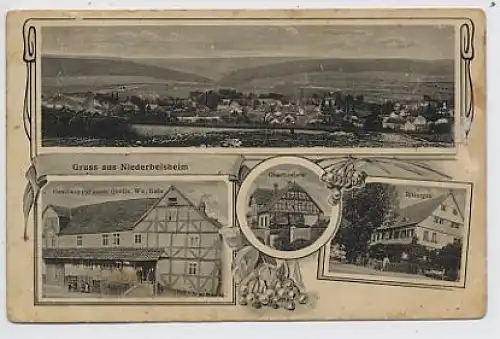 Gruß aus Niederbeisheim Gasthaus Quelle gl1913 50.771