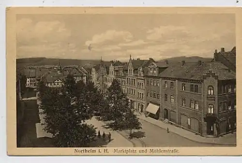 Ak Northeim Marktplatz und Mühlenstraße ngl 51.206