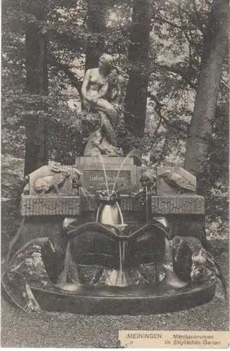 Meiningen Märchenbrunnen i.engl.Garten gl1913 23.949