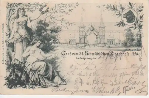 Ludwigsburg, 25. Schwäb. Liederfest 1898 gl1898 63.203