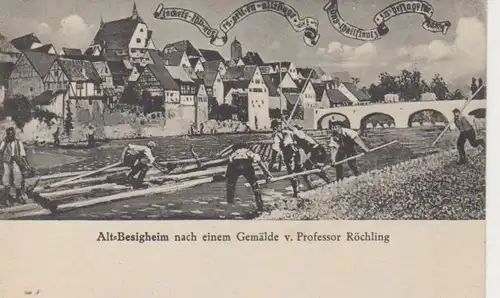 Besigheim, nach Gemälde von Prof. Röchling ngl 63.224