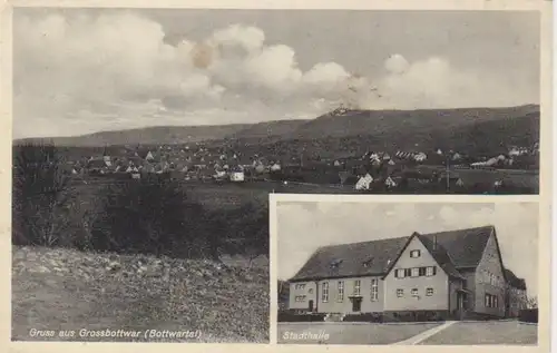 Großbottwar, Gesamtansicht, Stadthalle gl1934 63.212