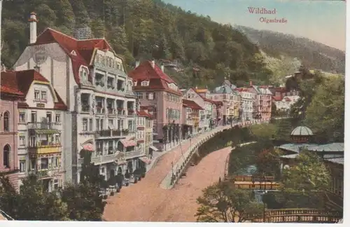 Wildbad, Olgastraße gl1919 63.362