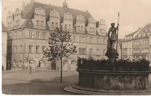 Naumburg a.S. Markt Brunnen Rathaus gl1958 B6588