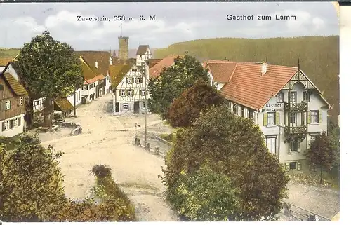 Zavelstein, Gasthof zum Lamm feldpgl1914 4.564