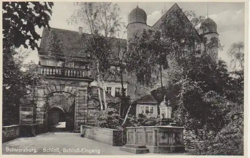 Schwarzburg Schloss Schloss-Eingang ngl 88.847