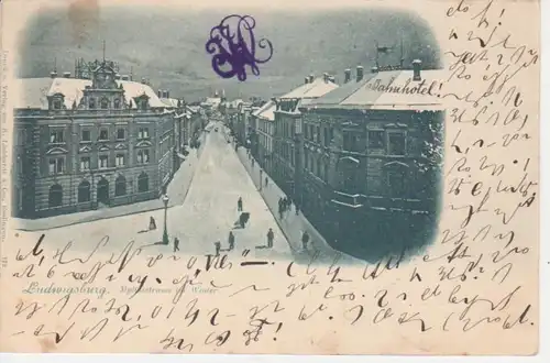 Ludwigsburg, Myliusstraße im Winter gl1898 63.193