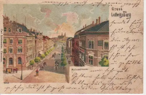 Gruß aus Ludwigsburg, Myliusstraße gl1899 63.199