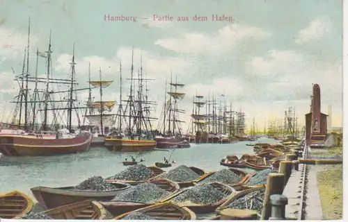 Hamburg, Partie aus dem Hafen glca.1920 64.726