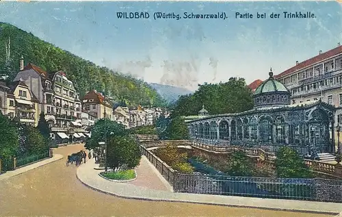 Bad Wildbad Partie bei der Trinkhalle gl1925 133.532