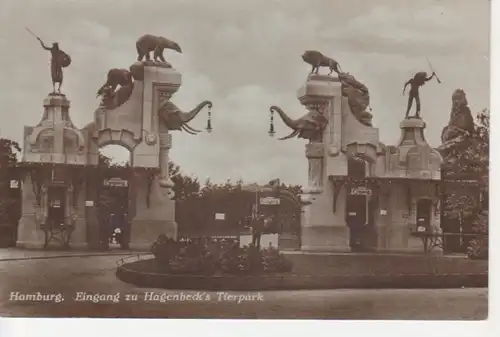 Hamburg, Eingang zu Hagenb. Tierpark glca.1920 64.732