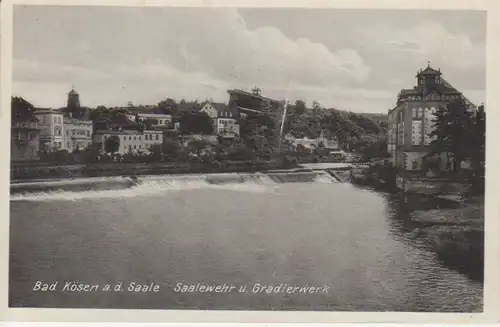 Bad Kösen Saalewehr und Gradierwerk gl1933 92.243