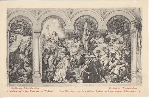 M.v.SCHWIND Märchen von den 7 Raben VI. ngl 27.105