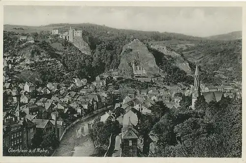 Oberstein a.d. Nahe Panorama gl1938 130.996