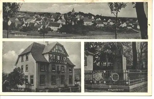 Schönfeld, Kinderschule, Denkmal gl1949 9.270