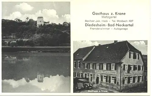 Diedesheim-Bad Neckartal, Gasthaus Krone ngl 4.795