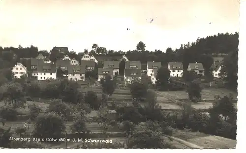 Alzenberg/Calw Häuseransicht Fotokarte gl1961 9.838