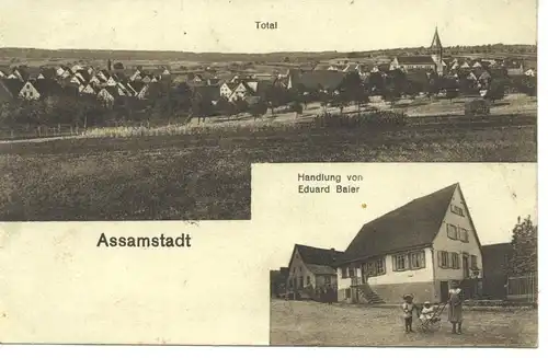 Assamstadt/Baden, Handlung Baier glca.1910 9.292