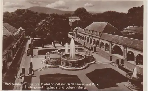 Bad Nauheim Badesprudel Park Kurhaus gl1930 11.856