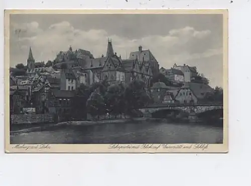 Marburg Lahn Blick > Universität Schloß gl1933 45.884