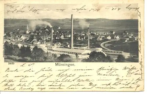 Münsingen, Gesamtansicht gl1903 9.386