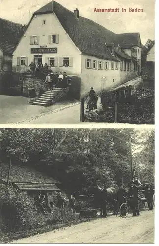 Assamstadt/Baden, Gasthaus Schwanen, Partie ngl 9.280