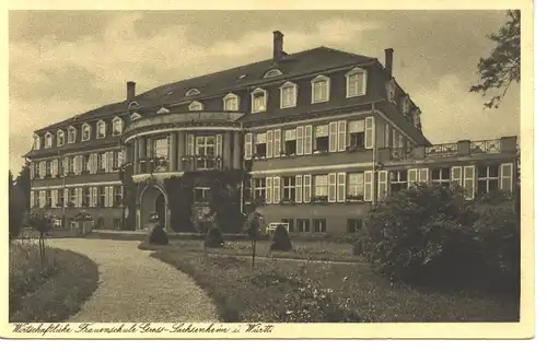 Groß-Sachsenheim, wirtschaftl. Frauenschule ngl 9.552