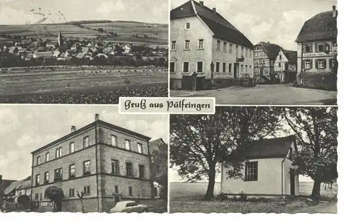 Pülfringen, Gasthaus, Mehrbildkarte gl1960 9.293