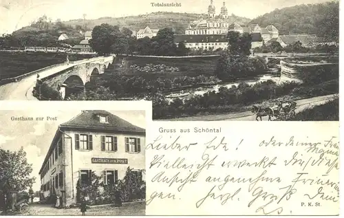 Schönthal, Gasthaus zur Post, Total gl1905 9.306