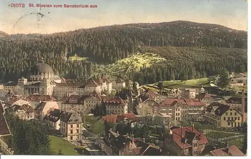 St. Blasien vom Sanatorium aus gl1913 9.626