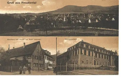 Freudental, Gasthaus Hirsch, Erholungsheim ngl 9.413