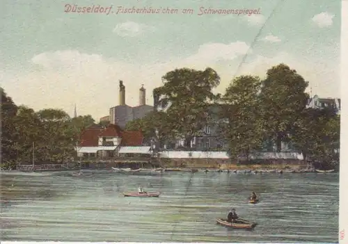 Düsseldorf Fischerhäuschen Schwanenspiegel ngl 11.690