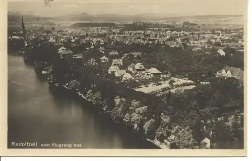 Radolfzell/Bodensee, vom Flugzeug aus gl1928 9.570