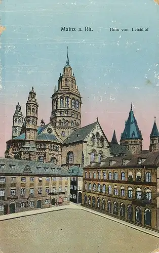 Mainz Dom vom Leichhof gesehen ngl 130.668