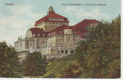 Kassel Neues Hoftheater v.d. Aue aus gl1924 12.178