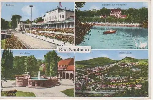 Bad Nauheim Sprudelhof Kurhaus Teichhaus gl1947 12.224